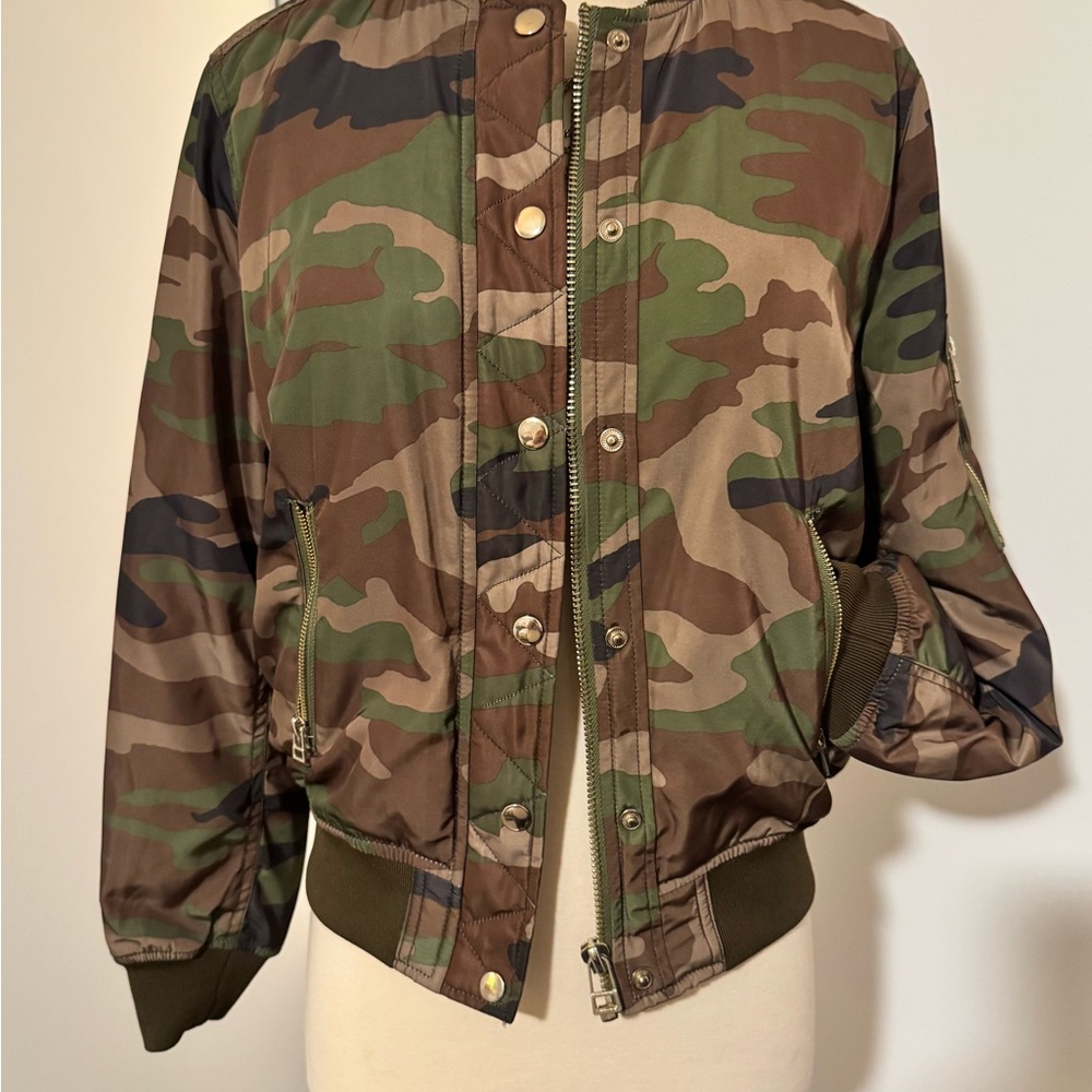Forever 21 Camouflage Bomber Jacket